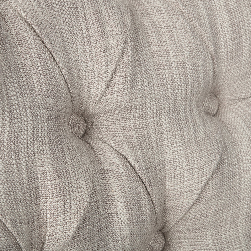 19.5'' H Upholstered Side Chair, Gray, White Wash