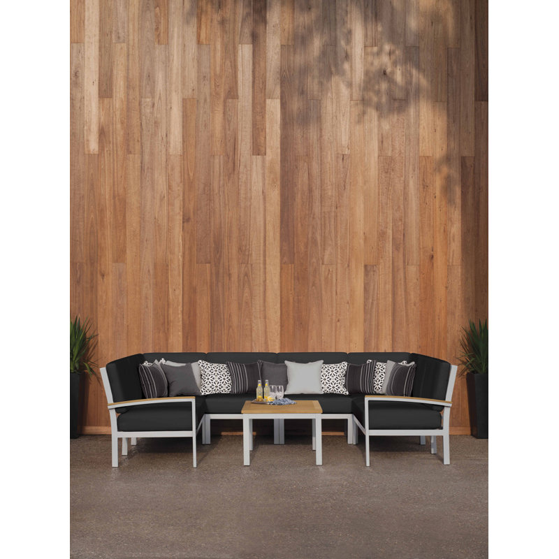 Causeuse modulaire Travira (droite), Noir de jais