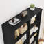 72.8" H x 47.2" W Mid-Century Modern Wood Bookcase with 4 Doors, Double Row Library Storage-651266360