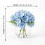 Fleurs d'hortensia artificielles avec vase-1434953028