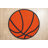 Furnish My Place Basketball Round Play Area Rugs for Kids | Round Shaped | Kindergarten Classrooms and Playrooms | Contemporary Design | Multicolor 