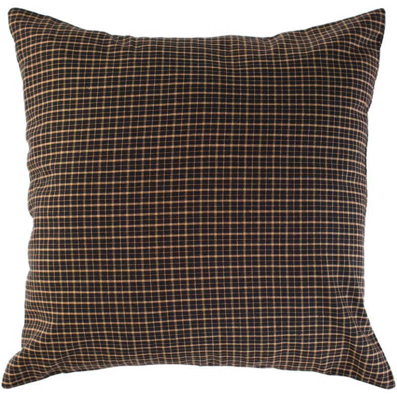 Kettle Grove Black and Beige Cotton Euro Sham