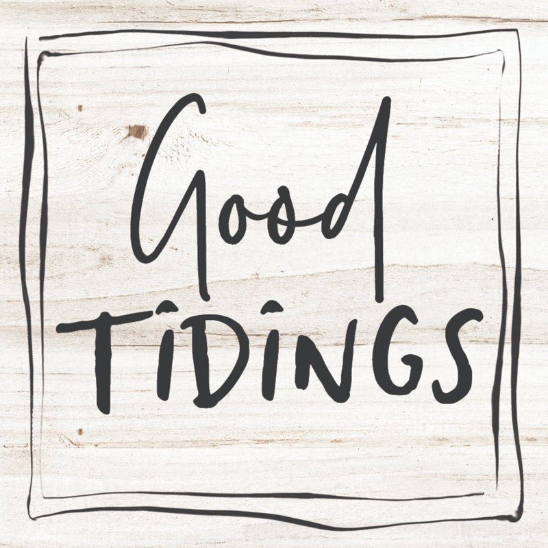 Good Tidings Wood - Wrapped Canvas Print, 122cm H x 122cm W x 3.8cm D