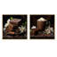 Cocoa Elegance Realism Expression - Ensemble de 2 collages carrés cacao-287665566-287665564