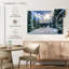 «Ski Away» sur toile-65415406