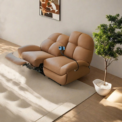 Ergonomic Minimalist faux leather lounge chair