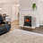 Winston Porter 15" Freestanding Fireplace Stove Heater With Realistic Flame For Home Office With Realistic Log Flame Effect, Adjustable Flame Effect/Brightness/Heating Mode, Overheating Safe Design