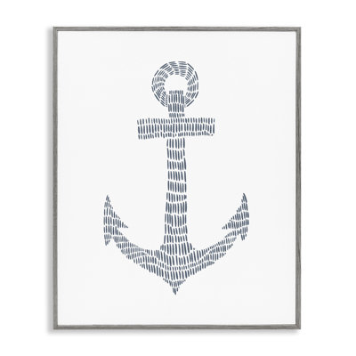 Ancre nautique minimaliste, estampe numérique par Jetty Home, LLC