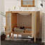 Meuble-lavabo de 30 pouces avec portes en bambou tissé à la main, armoire en panneau de fibres à densité moyenne et conception à fermeture en douceur-241718908