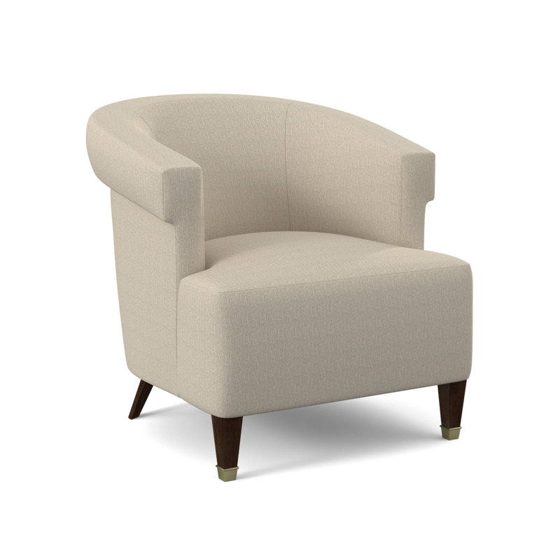 Fauteuil large de 30,5 po Madame, Tremplins ivoires, Noyer américain