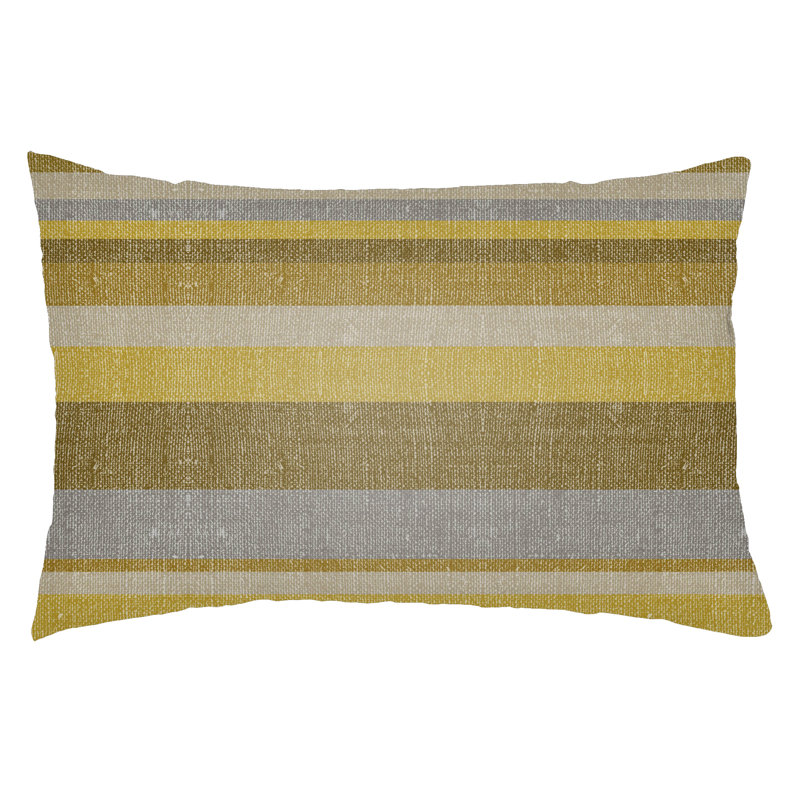 Lolita Lilac Indoor/Outdoor Lumbar Pillow, Gold/Bright Yellow