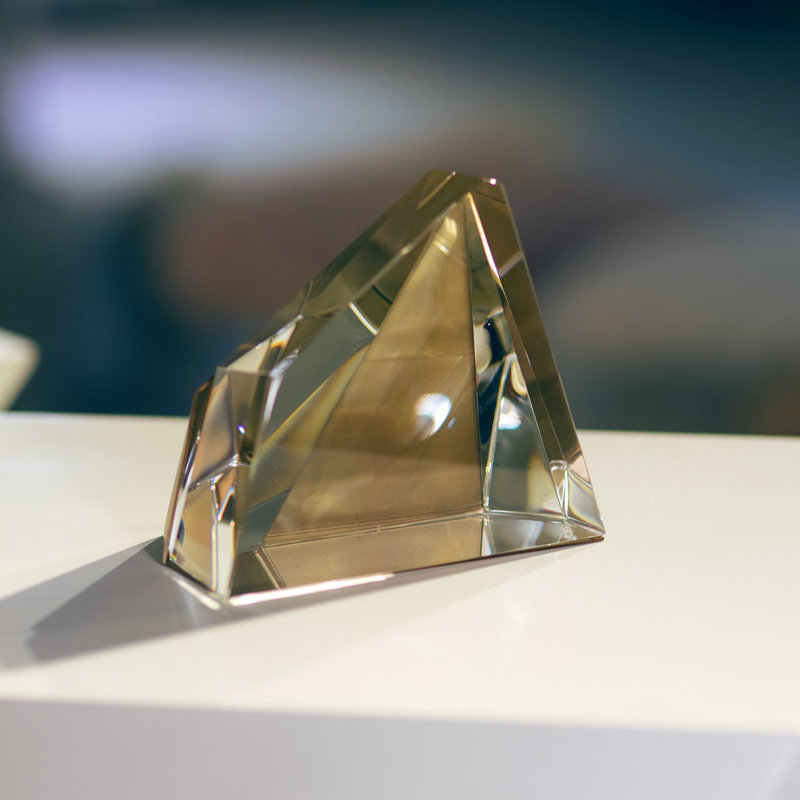Crystal Non-skid Bookend