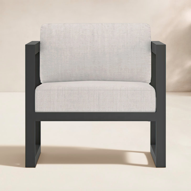 Avion Outdoor Lounge Chair, Cast Silver Sunbrella®, Slate