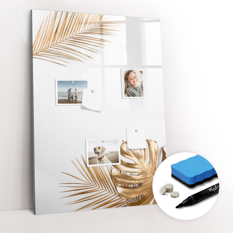 Magnetic Glass Photo Memo Board