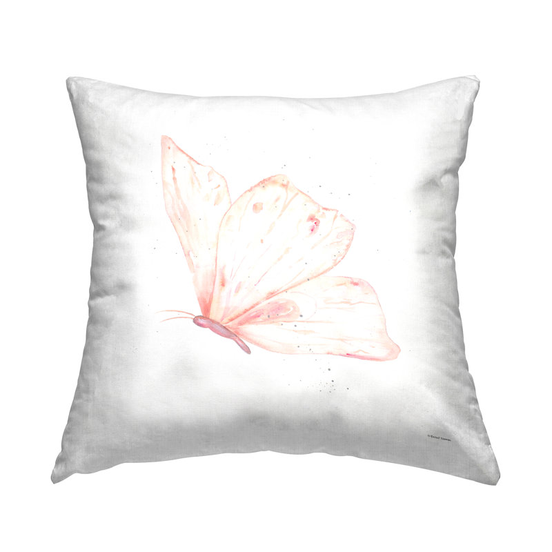 Coussin Subtle Pink Butterfly