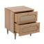 48cm W Solid + Manufactured Wood Bedside Table