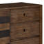 Armoire de rangement Mid-Century moyenne en bois d'acacia massif avec portes coulissantes et tablettes réglables Clarkson