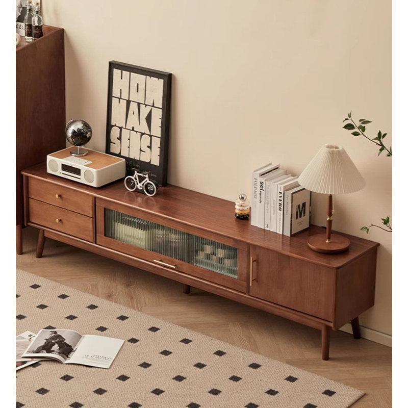 Meuble télé Mid Century, H 20,5 po x l 70,9 po x P 14,4 po