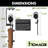 Ceiling Mount Black Rustic Classic Design Non-Bypass Single Track One Door Hardware Kit (Door Not Included)-84464261