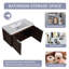 Meuble-lavabo mural simple 36 po avec comptoir en résine-1759130610