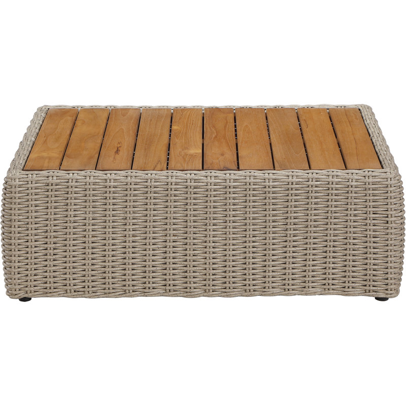 Table basse d'extérieur Delmo Taupe, Taupe