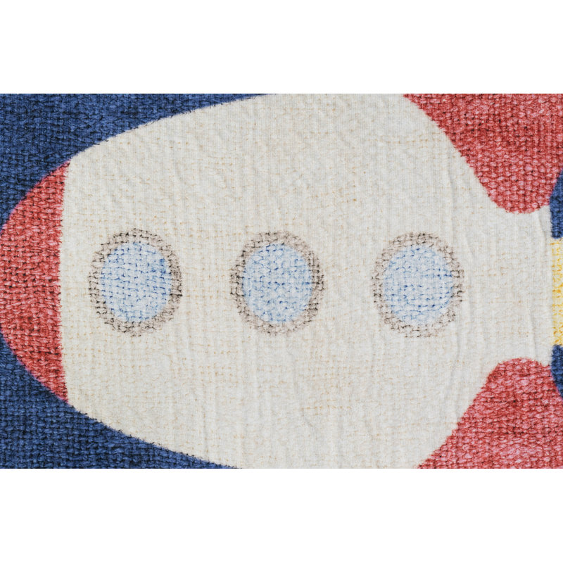 Trym Rectangle Machine Woven Polyester Rug, Rectangle 4' x 6'