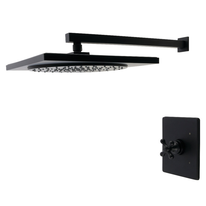 Robinet de douche à pression équilibrée Kingston, Noir mat