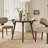 Germa Mid-Century Modern 45" Round Dining Table with Solid Wood Legs-372850188