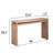 Narrow Console Table, Slim Entryway Table, Small Space Sofa Table, 52 Inch Hallway Table, Wood Console Table With Bead Detail, Rustic Modern Console, Natural Wood Finish Table, Minimalist Foyer Table.