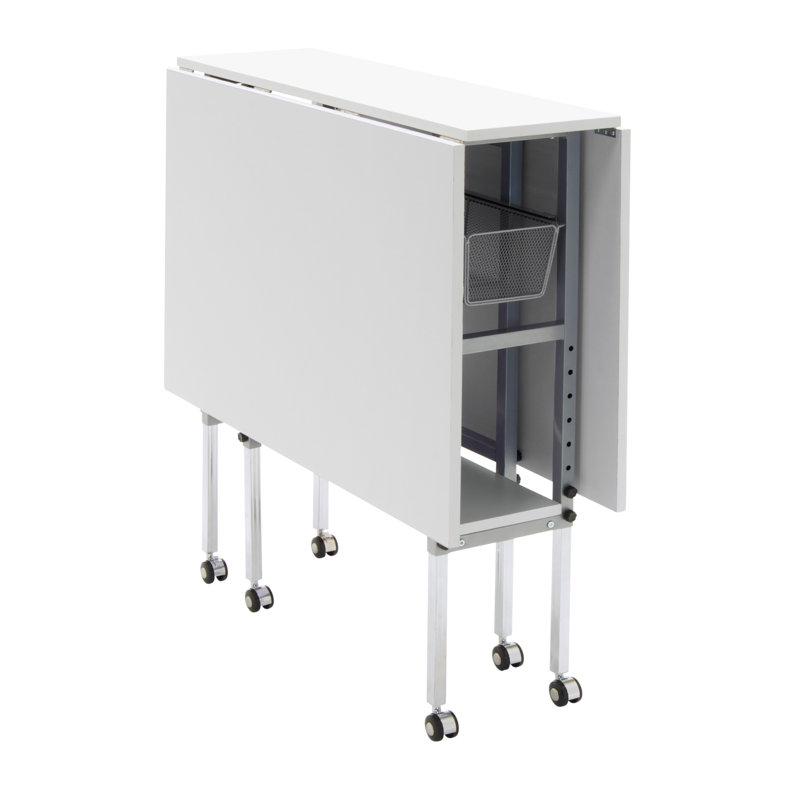 Table de couture pliable avec roulettes
