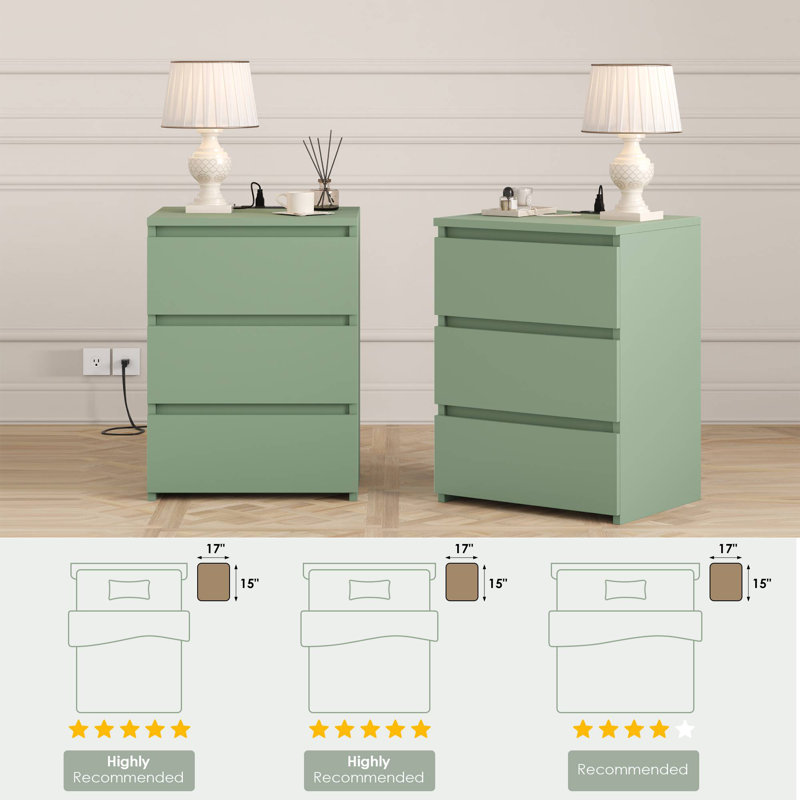Ensemble de chambre à coucher rembourrée avec rangement 3 pièces, Blanc / bois naturel, Lit double