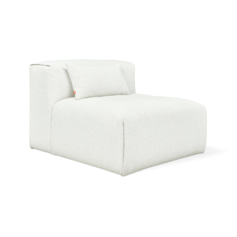 Nest Modular Armless Chair, Morris Bone