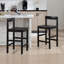 Tabourets de bar à hauteur de comptoir 26 po avec tabourets de bar modernes avec dossier et repose-pieds, tabourets en bois de ferme pour comptoir de cuisine-421404925