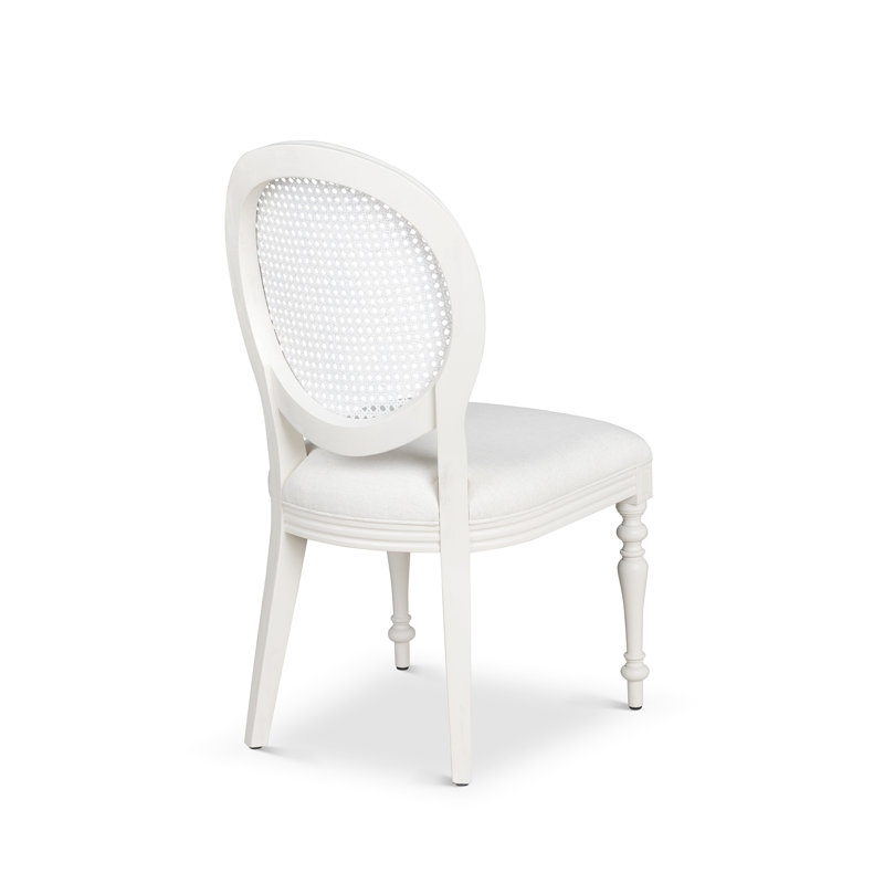 Upholstered Dining Chair, Whitewash