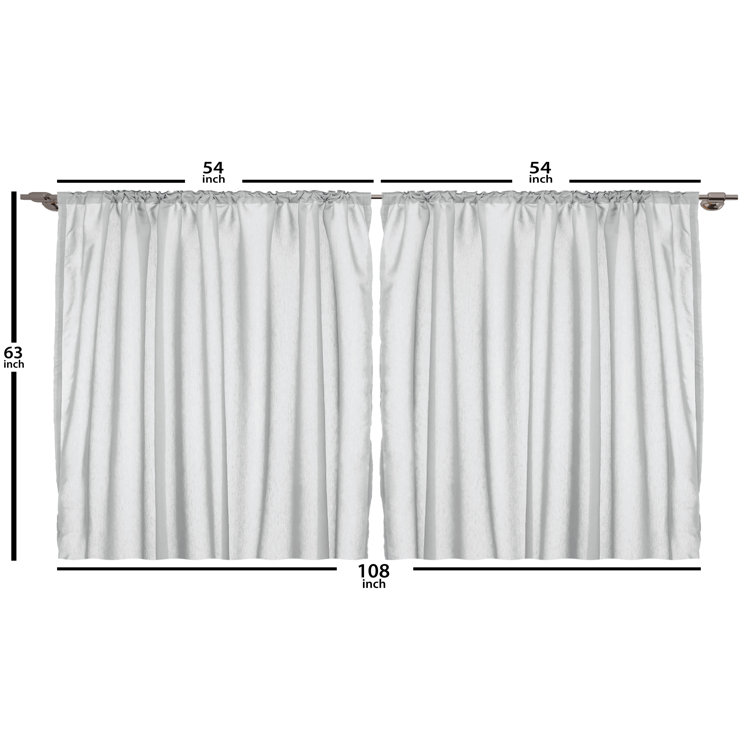 Ambesonne Polyester Room Darkening Curtain Pair | Wayfair