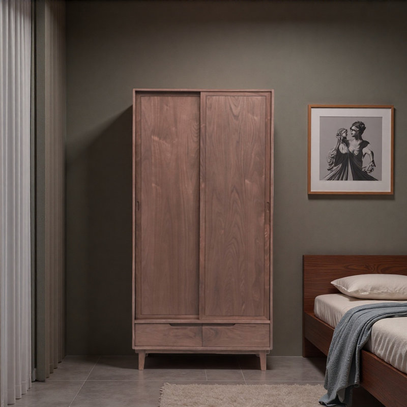 Simple Style Solid Wood Wardrobe