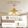 Isco Ceiling Fan with 5 Light Kit