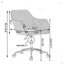 Chaise de bureau rotative à hauteur ajustable 360
