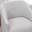 Fauteuil de salle à manger rembourré de 25 po de large avec roulettes interchangeables et pieds fixes-2075717773