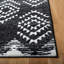 Tapis tissé géométrique noir / ivoire Gonsales-1472552062