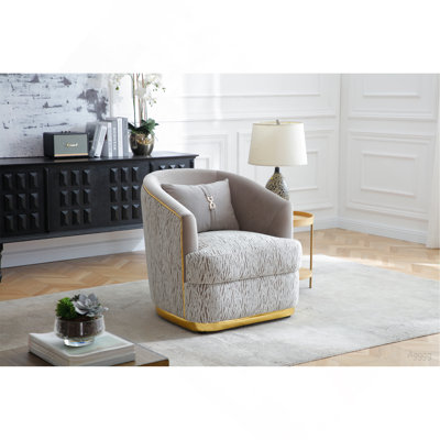 Fauteuil Lexington G00280A-C, brun / beige clair