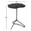 Table de bout en marbre à forme libre avec base en fer Goncalvo H 23 po-1641692030