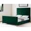 Inza Velvet Modern Modern Contemporary Platform Bed For Bedroom-583968190-583968191
