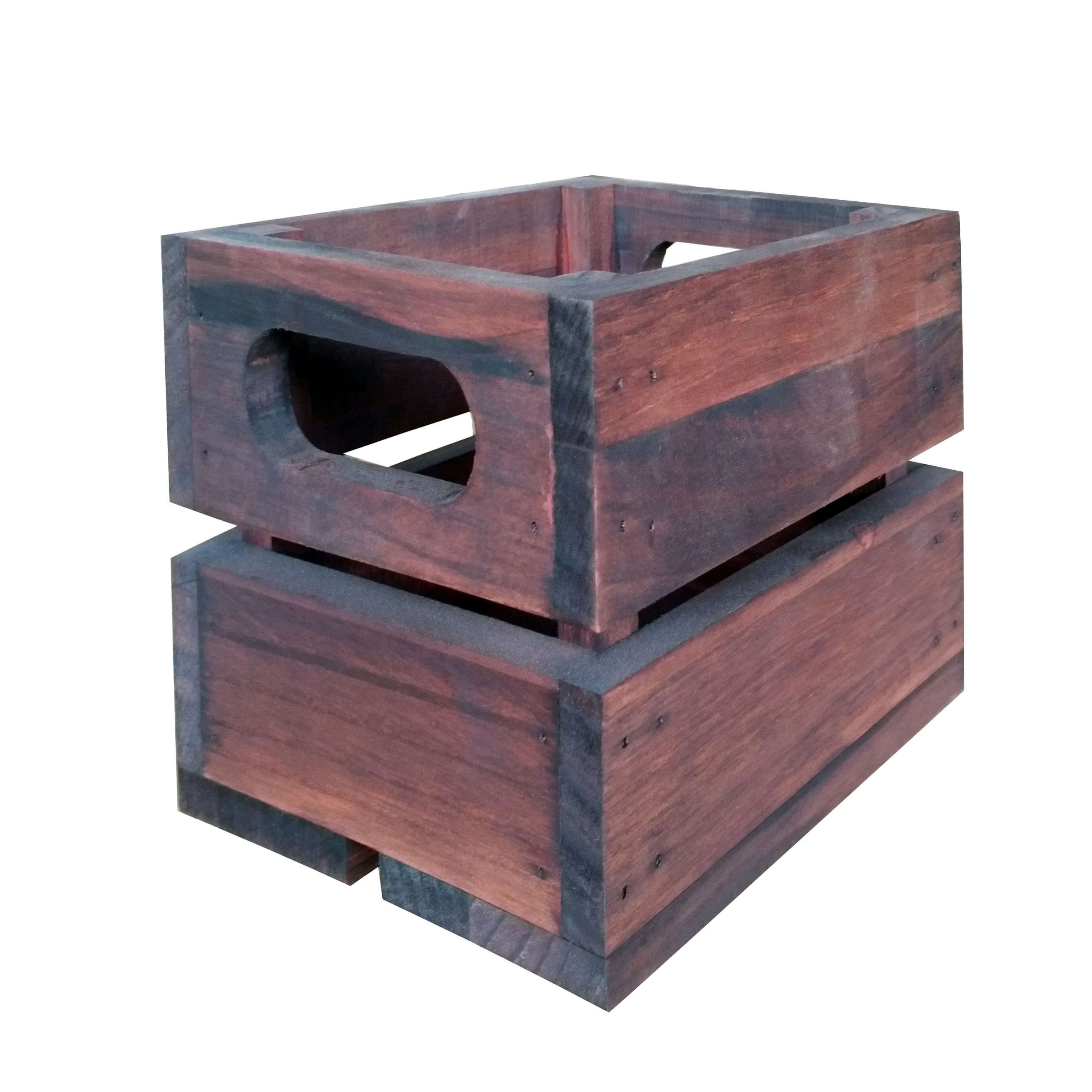 Millwood Pines Vintage Wooden Small Box Crate rustic wall display nails  storage craft garage | Wayfair, image size:2728x2728