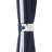 Adoni 53" x 107" Modern Blue and White Stripe Light-Filtering Curtain Panels-781448500
