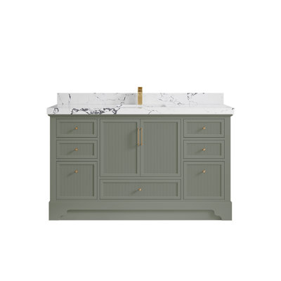Meuble-lavabo simple avec plateau Alys 60