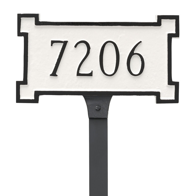 New Yorker Rectangle Lawn Insert, Navy/Silver