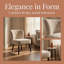 Élégant fauteuil d'appoint à petit espace avec dossier rainuré - Siège compact élégant et confortable-622493666
