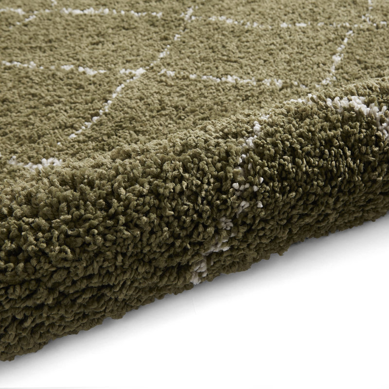 Pechler area rug Machine Woven Green, Rectangle 120 x 170cm
