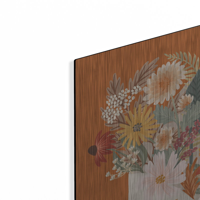 Art mural luxueux «Autumn Meadow 4» par Laura Marshall, H 24 po x l 24 po